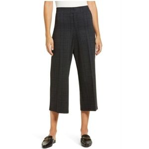 Wit & Wisdom Wide Leg Cropped Plaid Pants Petite Large
